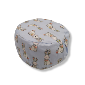 Cuffietta elastico Conigli su azzurro