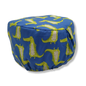 Cuffietta elastico - Coccodrilli su blu