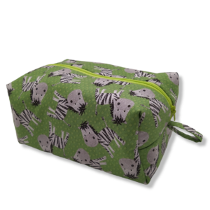 Pochette portapannolini - Zebre su verde