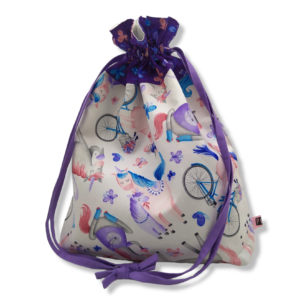 Sacchetto - Unicorni su bianco