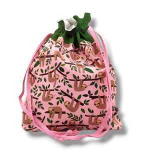 Sacchetto - Bradipi su rosa