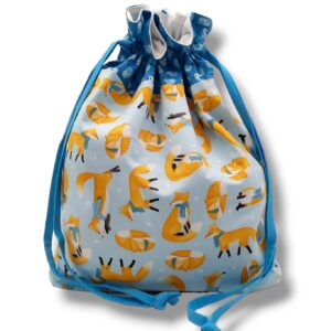 Sacchetto - Volpi su azzurro