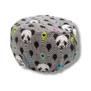 Cuffietta elastico - Panda bianchi e neri