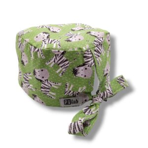 Cuffietta lacci - Zebre su verde