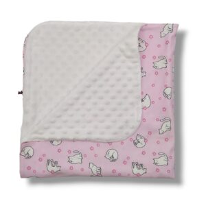 Copertina in jersey - Gatti bianchi su rosa