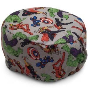 Cuffietta elastico -  Supereroi su grigio