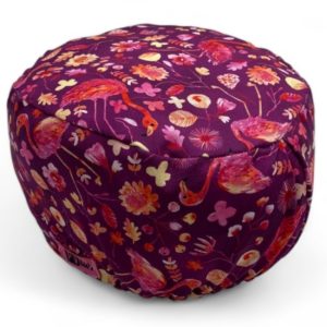 Cuffietta elastico -  Fenicotteri e fiori