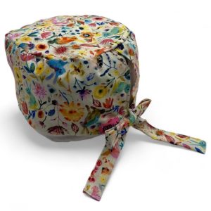 Cuffietta lacci - Fiori e conigli